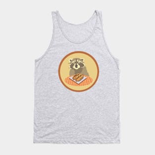 Racoon and Hot Dog Tank Top